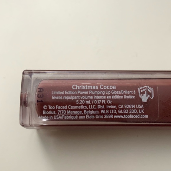 New Too Faced Limited Edition Christmas Coco Lip Injection Lip Glow - Picture 5 of 6